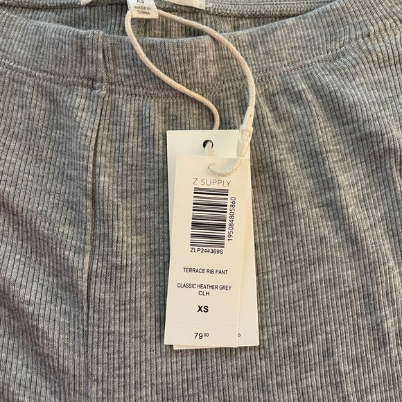 Gray Rib modal pants - Picture 3 of 4